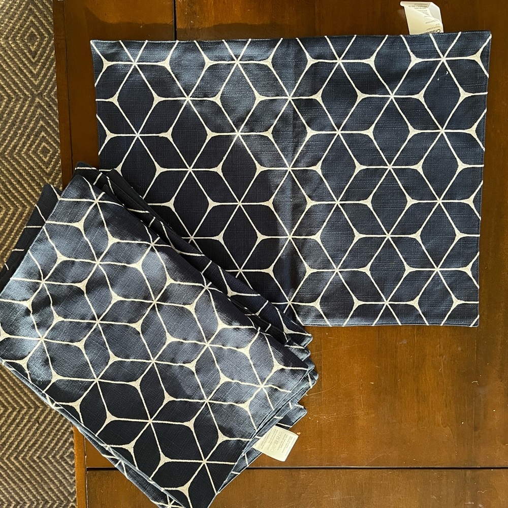 Crate & Barrel Geometric Placemats - Set of 8